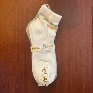 Ankle-Length Socks Two Pack "Grey/White"